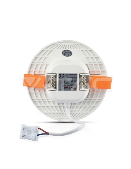 V-TAC VT-610RD 727 12W rond LED-paneel met Samsung Chip Inbouwmontage