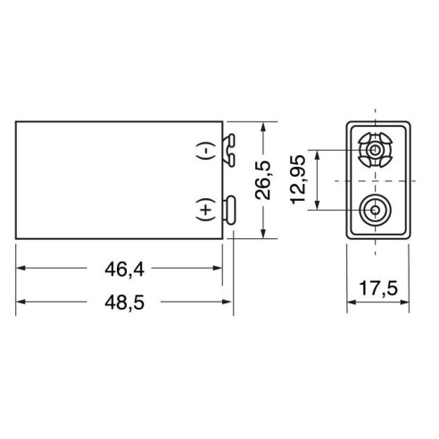 Procell Alkalibatterie 9V - 9V,...