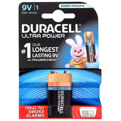 Blister mit 1 Duracell "Ultra" 9V...