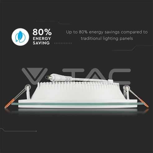 V-TAC VT-1881G Panneau rond à LED 18W...