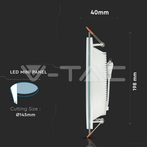 V-TAC VT-1881G Panel LED redondo de...