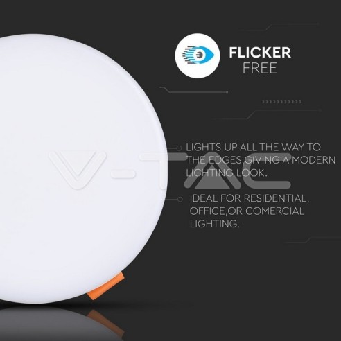 V-TAC VT-619RD 18W Rundes LED-Panel...