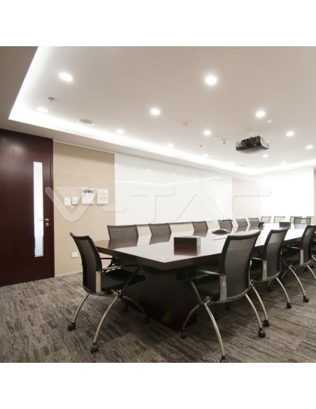 V-TAC VT-619RD 18W Round LED Panel with Samsung Chip Recessed Mounting