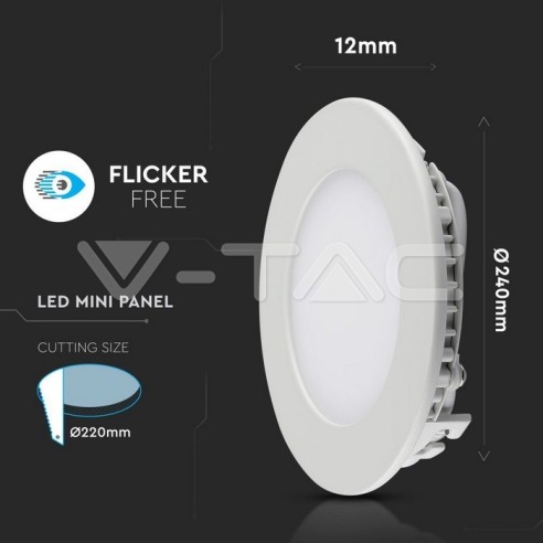 V-TAC VT-2207 Panneau rond LED 22W...