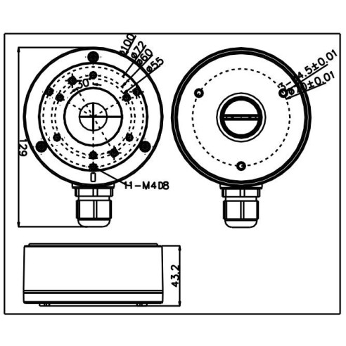 Box voor bullet camera's - Hikvision...