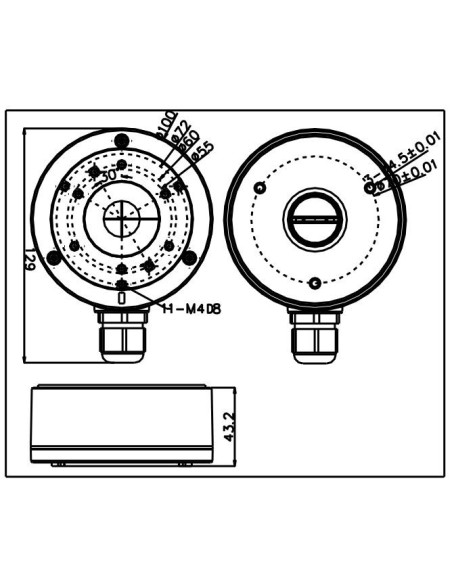 Box for bullet cameras - Hikvision DS-1280ZJ-XS