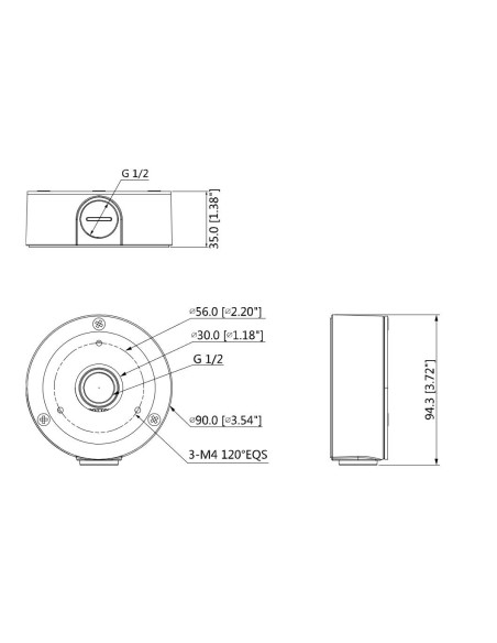 Box per telecamere dome - Dahua DH-PFA134