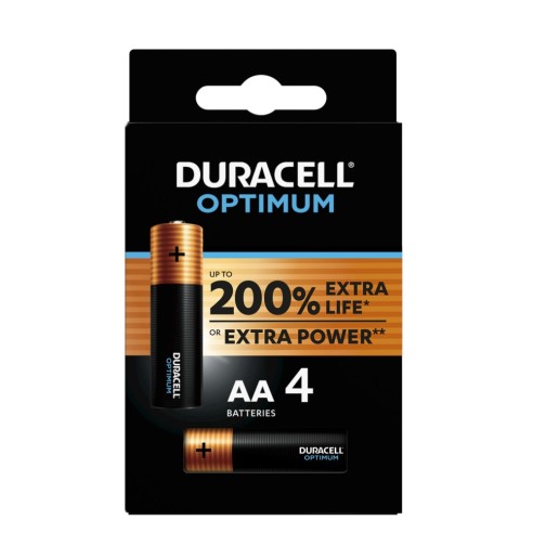 Blister of 4 x Duracell Optimum 1,5V...