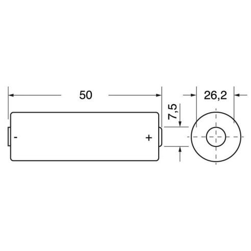 Blister de 2 pilas alcalinas 1,5V...