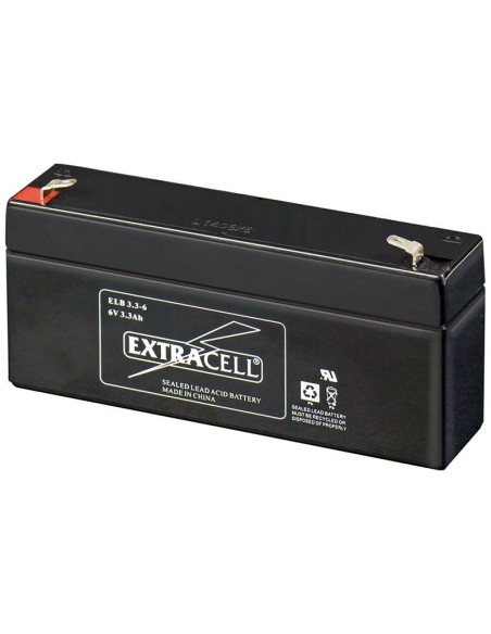 6V 3.3Ah sealed lead-acid battery