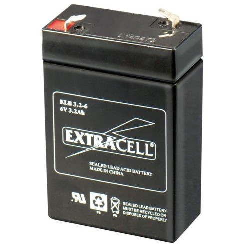 6V 3.2Ah sealed lead-acid battery