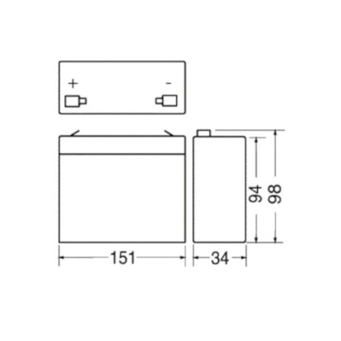 Bleibatterie 6V 7Ah