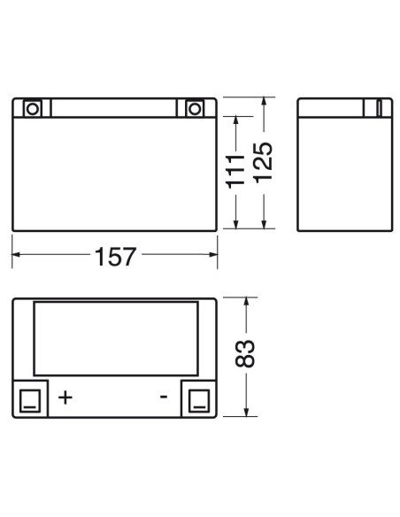 Batería de plomo sellada de 6V 20Ah