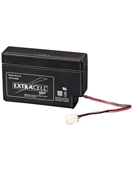 Batería de plomo sellada de 12V 0,8Ah con conector