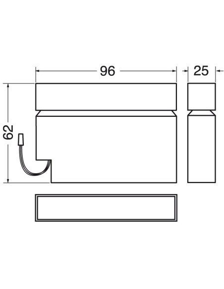 12V 0.8Ah sealed lead acid battery with connector
