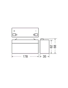 Bleibatterie 12V 2.2Ah 2