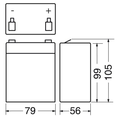 12V 2.9Ah verschlossene Bleibatterie