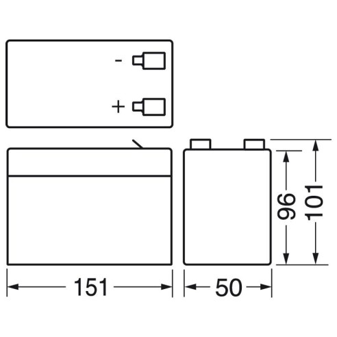 12V 5.4Ah verschlossene Bleibatterie