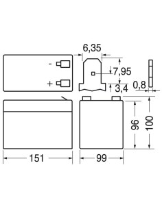 Batterie au plomb 12V 14Ah 2