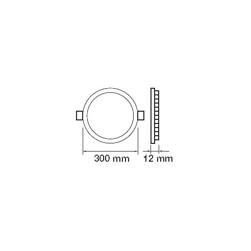 V-TAC VT-624 Panneau rond de LED 24W...