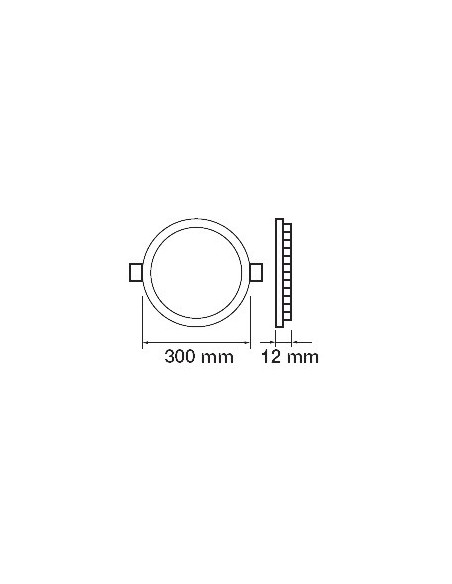 V-TAC VT-624 Pannello LED Rotondo 24W con Chip Samsung Montaggio ad Incasso
