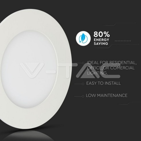 V-TAC VT-624 Round LED Panel 24W with...