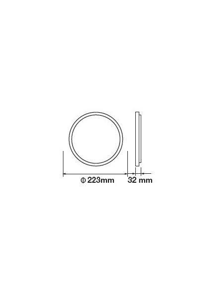 V-TAC VT-625RD Ronde LED Paneel 24W Inbouwmontage