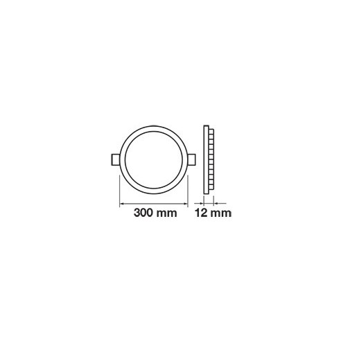 V-TAC VT-3107 Rundes LED-Panel 30W...