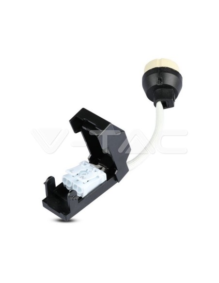 V-TAC VT-4444 8884 3er-Pack runde GU10 Satin Nickel LED-Strahlerhalter mit 5W-Strahlern im Lieferumfang
