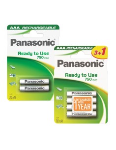 Pilas recargables Panasonic...