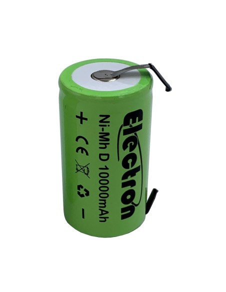 Wiederaufladbare Ni-Mh D 1.2V 10000mAh Batterie mit Lötfahnen