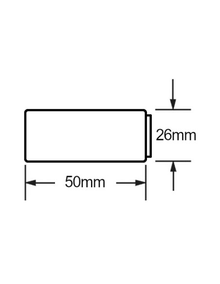 Blister da 2 batterie ricaricabili Ni-Mh mezza torcia C 1,2V 2800mAh Panasonic