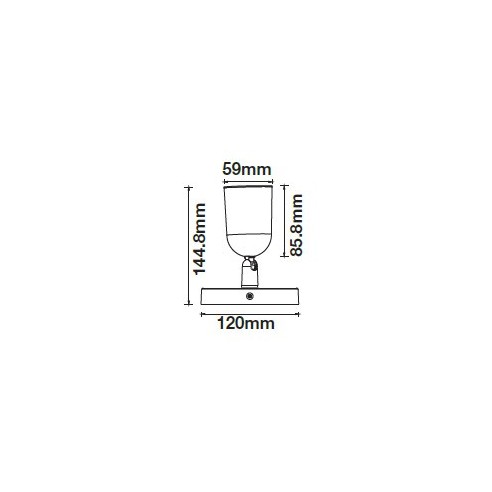 V-TAC VT-823 7980 LED opbouwspot Rond...