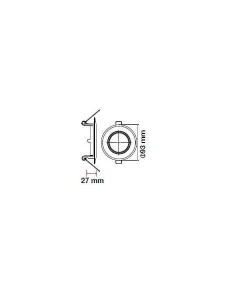V-TAC VT-817 8938 Packung mit 2 verstellbaren LED-Strahlerhaltern Rund GU10 Farbe Weiß