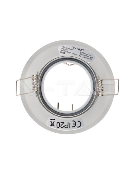 V-TAC VT-817 8938 Set van 2 verstelbare LED-spothouders Rond GU10 Kleur Wit