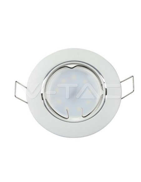 V-TAC VT-779 3587 Ronde Regelbare Inbouw LED Spotlight GU10 Wit