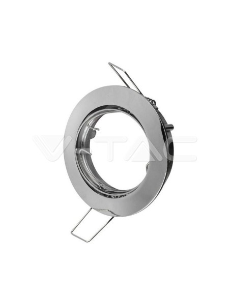 V-TAC VT-779 3589 Round Adjustable Recessed LED Spotlight GU10 Chrome Colour