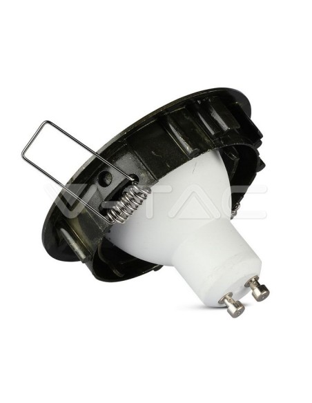 V-TAC VT-779RD 8579 Round adjustable recessed LED spotlight GU10 and GU5.3 (MR16) Colour Satin Gold