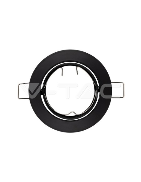 V-TAC VT-779 8955 Spot encastré rond réglable à LED GU10 Couleur noir