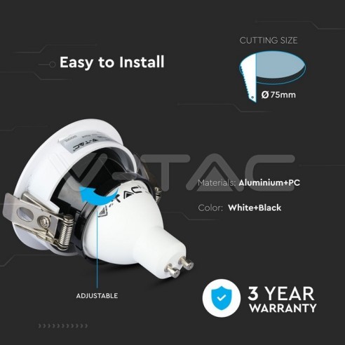 V-TAC VT-873 3157 Foco LED redondo...