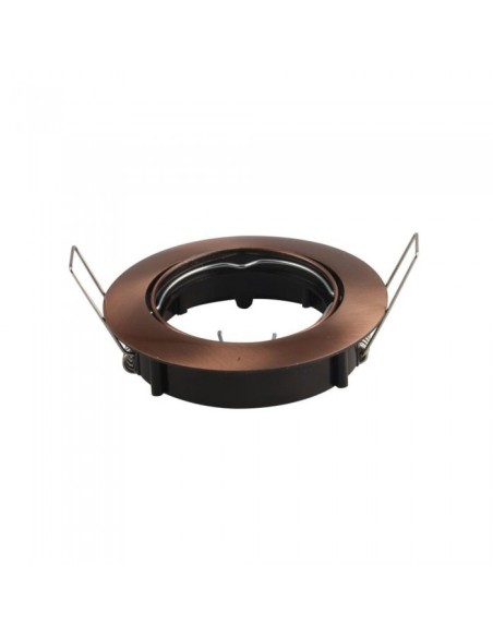 V-TAC VT-779RD 8580 Round Adjustable Recessed LED Spotlight GU10 Colour Satin Bronze