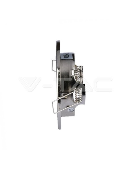 V-TAC VT-7227 3470 Round Adjustable Recessed LED Spotlight GU10 Satin Nickel Colour