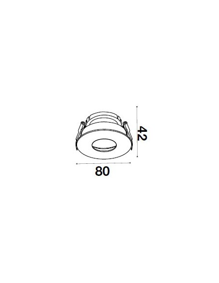 V-TAC VT-873 3160 Runder GU10 verstellbarer LED-Einbaustrahler Weiß mit Chrom Finish