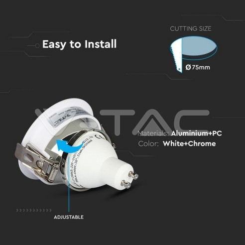 V-TAC VT-873 3160 Runder GU10...