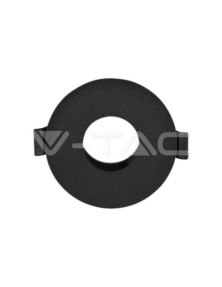 V-TAC VT-873 8595 Ronde GU10 Instelbare LED Inbouwspot Kleur Zwart met Zwarte Behuizing