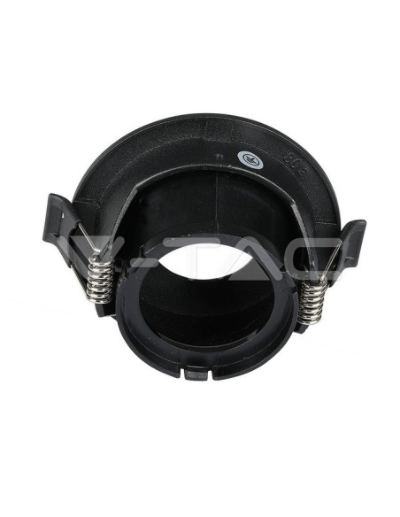 V-TAC VT-873 8595 Round GU10 Adjustable Recessed LED Spotlight Colour Black with Black Housing