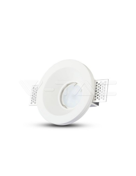 V-TAC VT-859 3697 Runder LED-Einbaustrahler GU10 Gipskörper Weiß