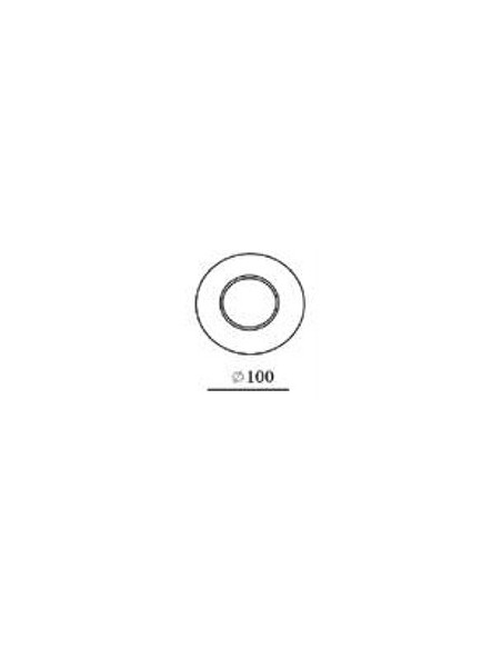 V-TAC VT-862 3123 Runder LED-Einbaustrahler GU10 mit weißem Gipsgehäuse und roségoldenem Metallgehäuse