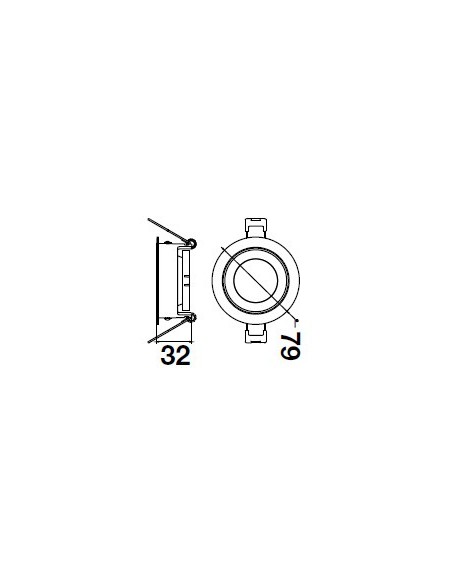 V-TAC VT-872 3155 Spot encastré LED rond et réglable GU10 Couleur blanche avec intérieur or rose