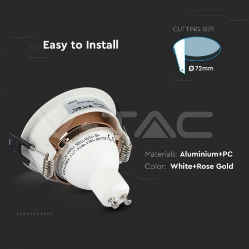 V-TAC VT-872 3155 Round Adjustable...